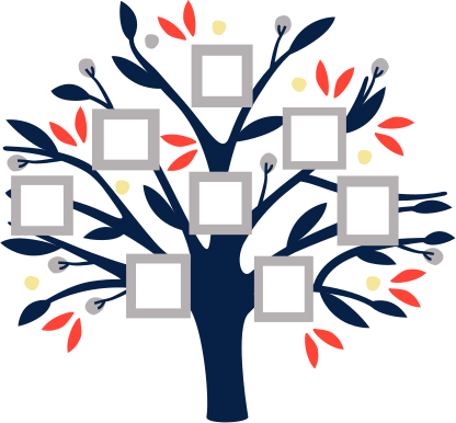 Sticker mural arbre photos - TenStickers