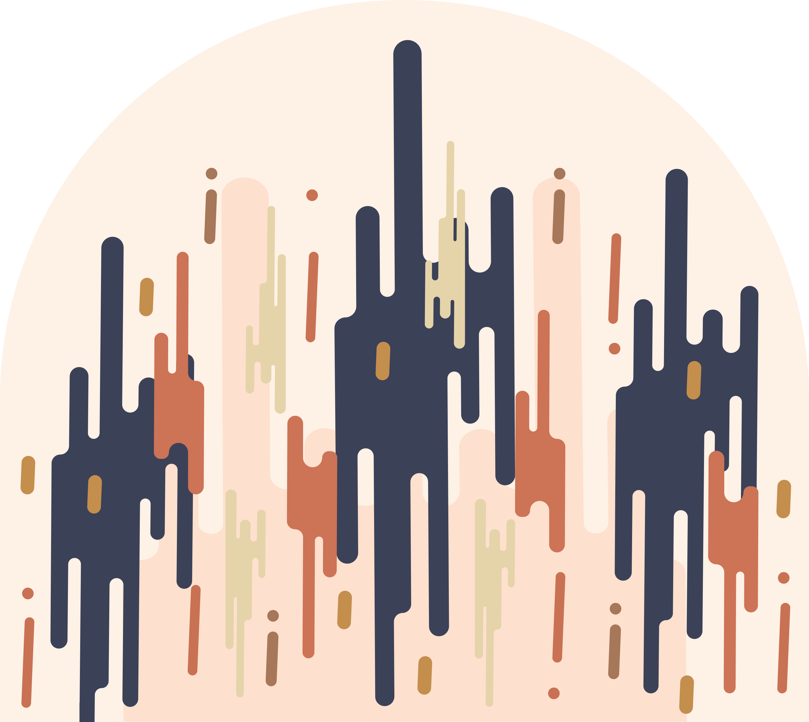 Sticker tête de lit formes géométriques - TenStickers