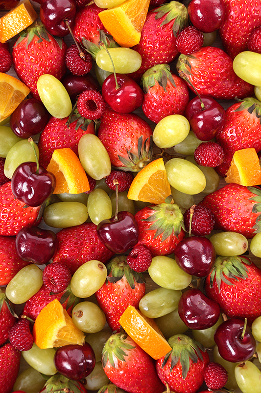 Koelkast deur sticker fruit - TenStickers