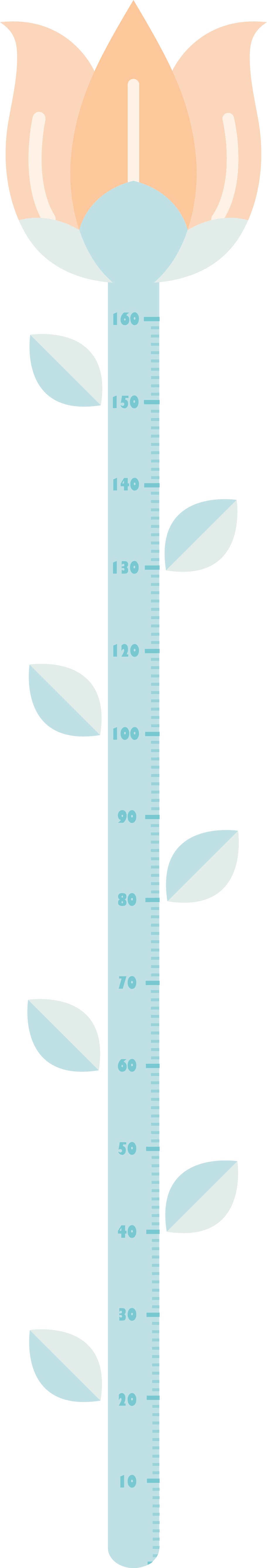 Kinderkamer pastel bloem muursticker - TenStickers