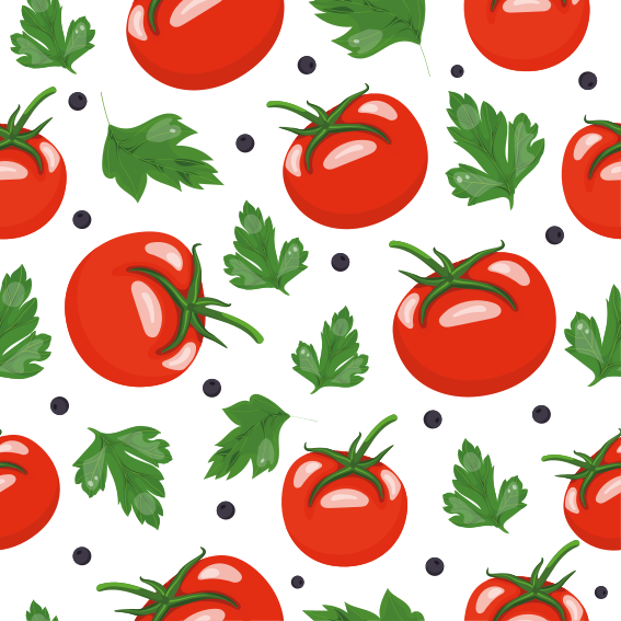 Tomaten tegel stickers voor keuken - TenStickers