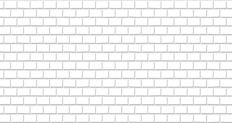 Muursticker textuur witte bakstenen - TenStickers