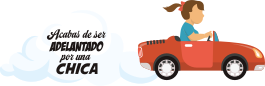 Vinilo coche adelantado chica - TenVinilo