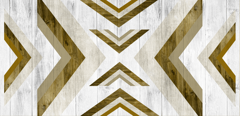 Vinilo oficina chevron geométrico para mesa - TenVinilo