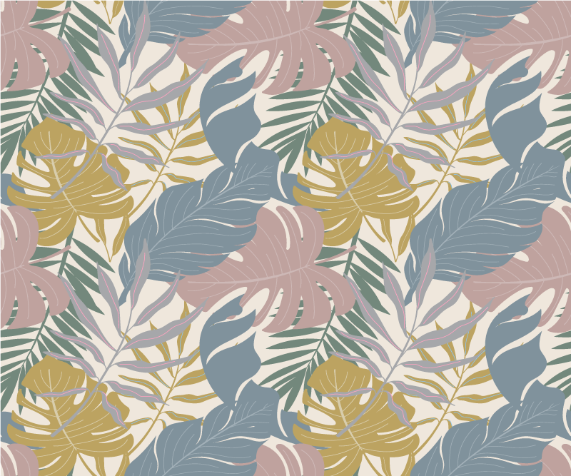 노트북용 스킨 식물 잎 패턴 - TenStickers