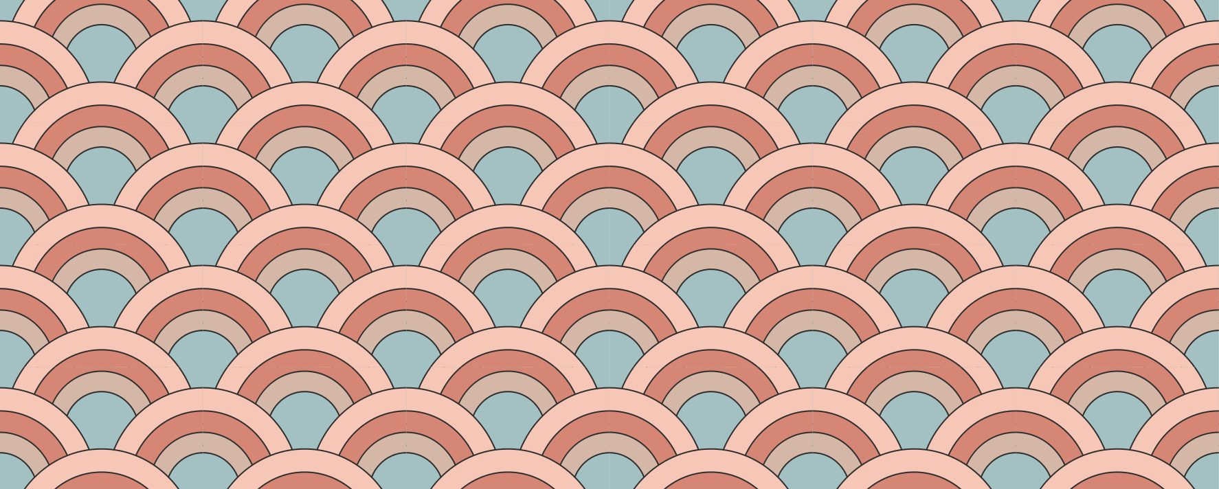 αυτοκόλλητο έπιπλα καμπυλωτά κύματα μοτίβου - TenStickers