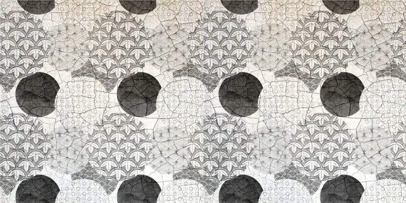 Oriental geometric pattern circle sticker - TenStickers