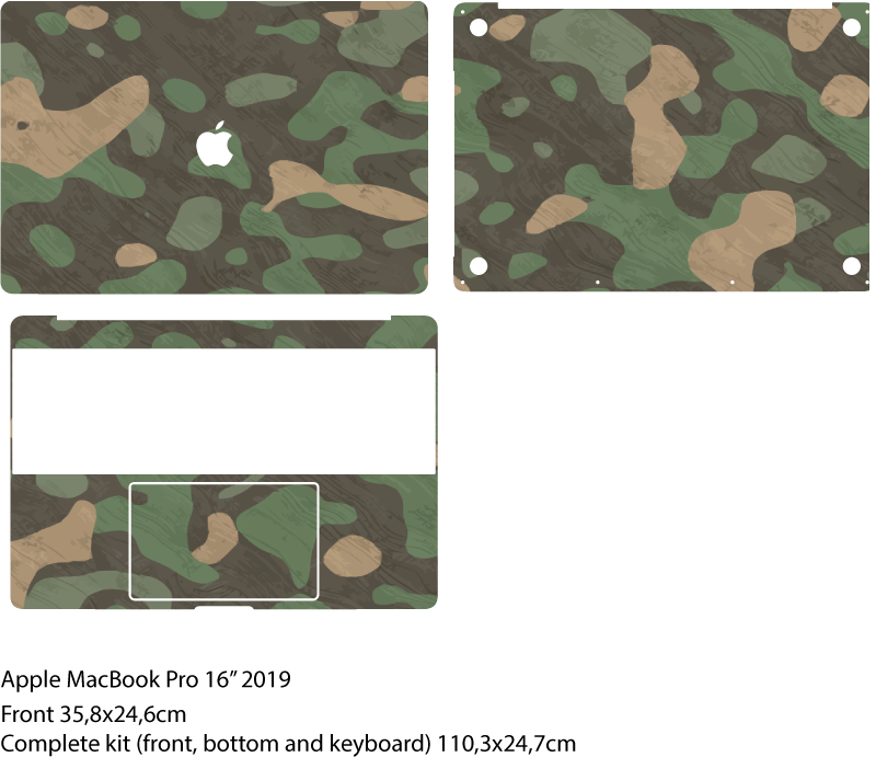 Vinilo para computadora camuflaje - TenVinilo