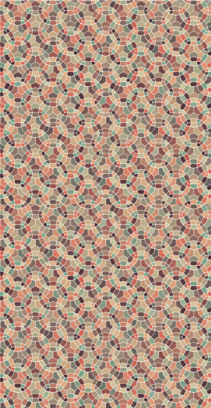 Vinilo para ventana mosaico geometrico - TenVinilo