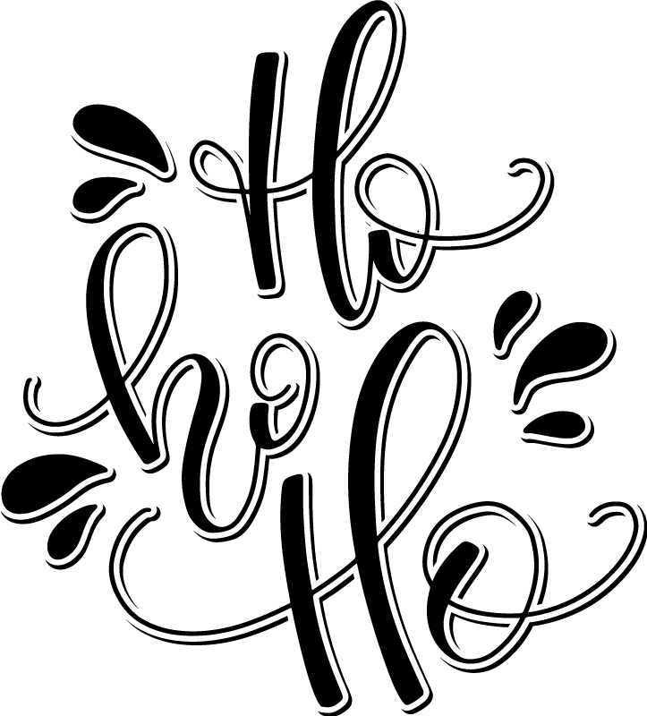 Weihnachtssticker Hohoho weihnachten - TenStickers