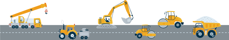 Kiepwagen sticker op snelweg - TenStickers