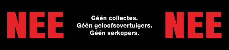 Postbus sticker met nee nee - TenStickers