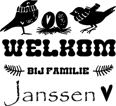 Welkom Tekststicker Wanddecoratie - TenStickers