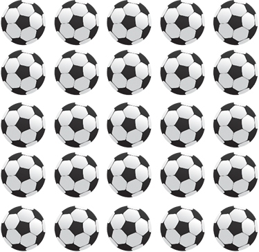 Set pegatinas balones de fútbol para pared