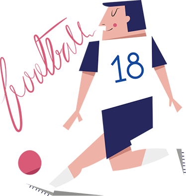 Autocolante jogador de futebol - TenStickers