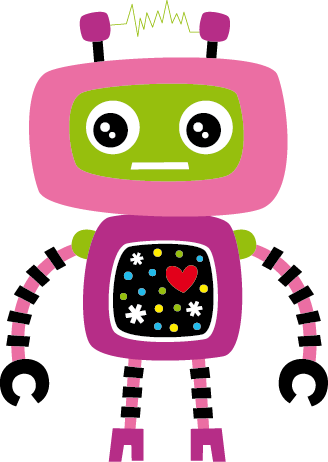 Fun Robots Kids Sticker - TenStickers