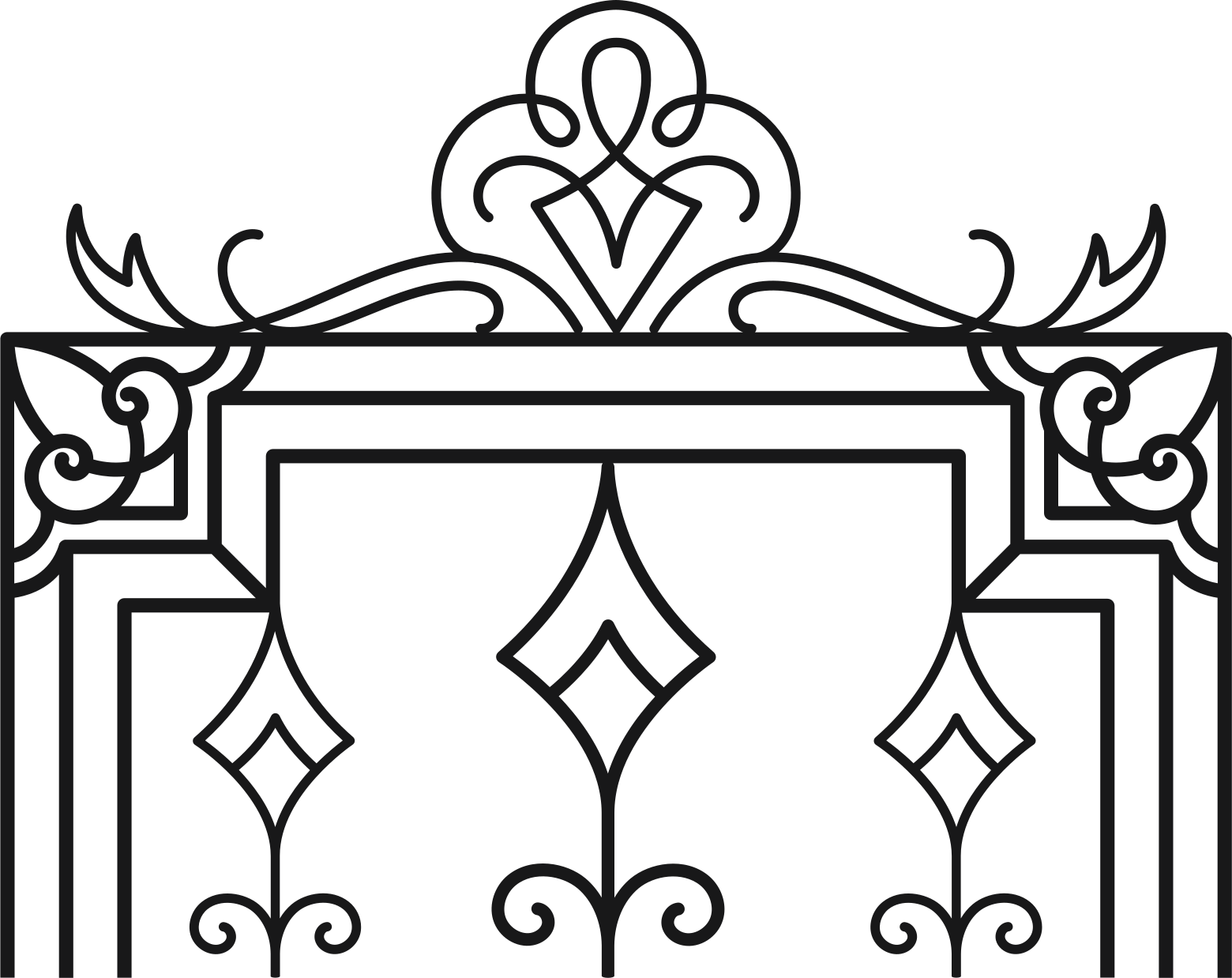 Vinilo cabecero de cama estilo vintage - TenVinilo