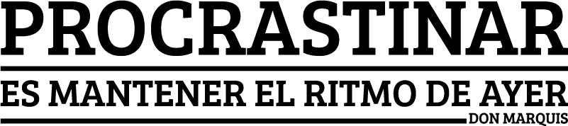 Vinilo decorativo procrastinar - TenVinilo
