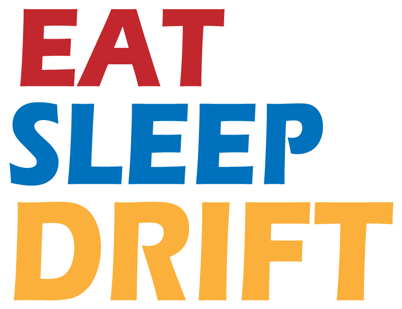 Eat sleep drift race decoratie stickers auto - TenStickers