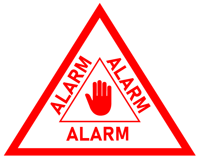 beveiligings alarm autosticker - TenStickers