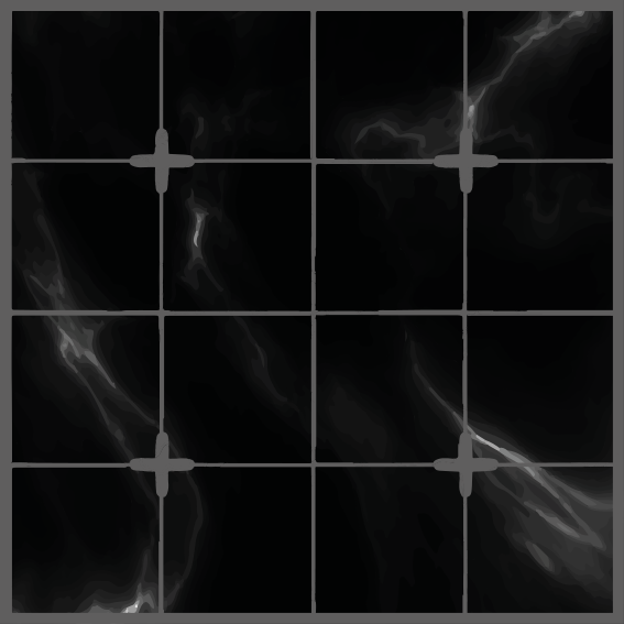 Zwarte tegels bistro vintage sticker - TenStickers