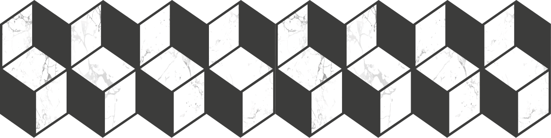 Rand sticker zwart wit geometrisch - TenStickers