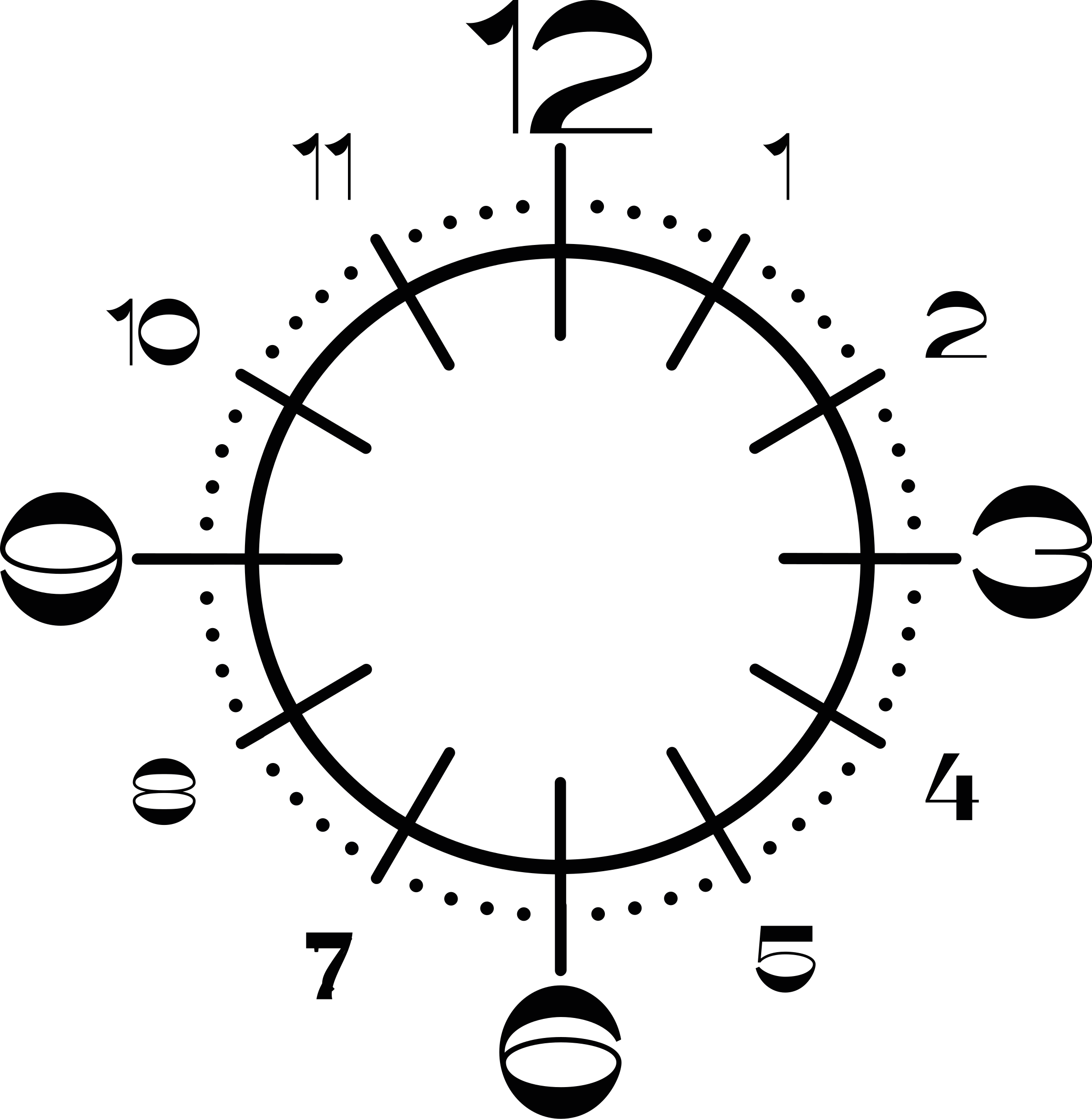 Kloksticker industriële stijl - TenStickers