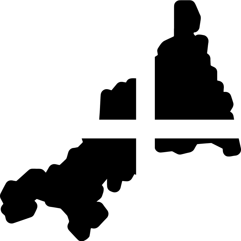 Cornwall map car vinyl  sticker - TenStickers