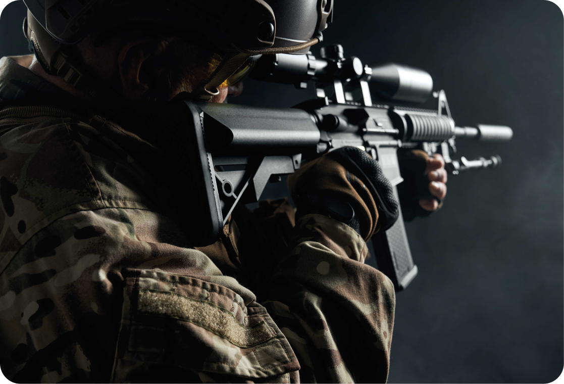 Vinilo persona francotirador para portátil - TenVinilo