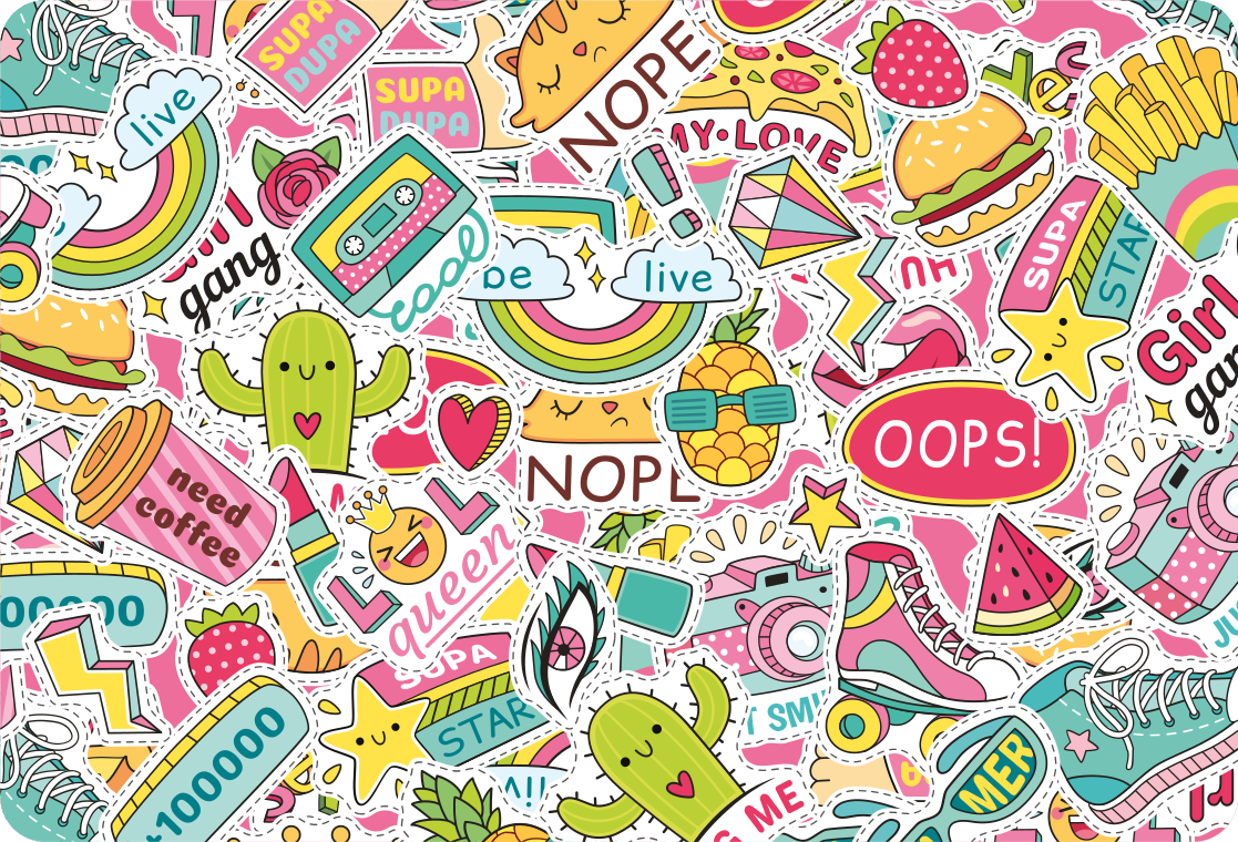Bomb sticker laptop voor meisjes - TenStickers