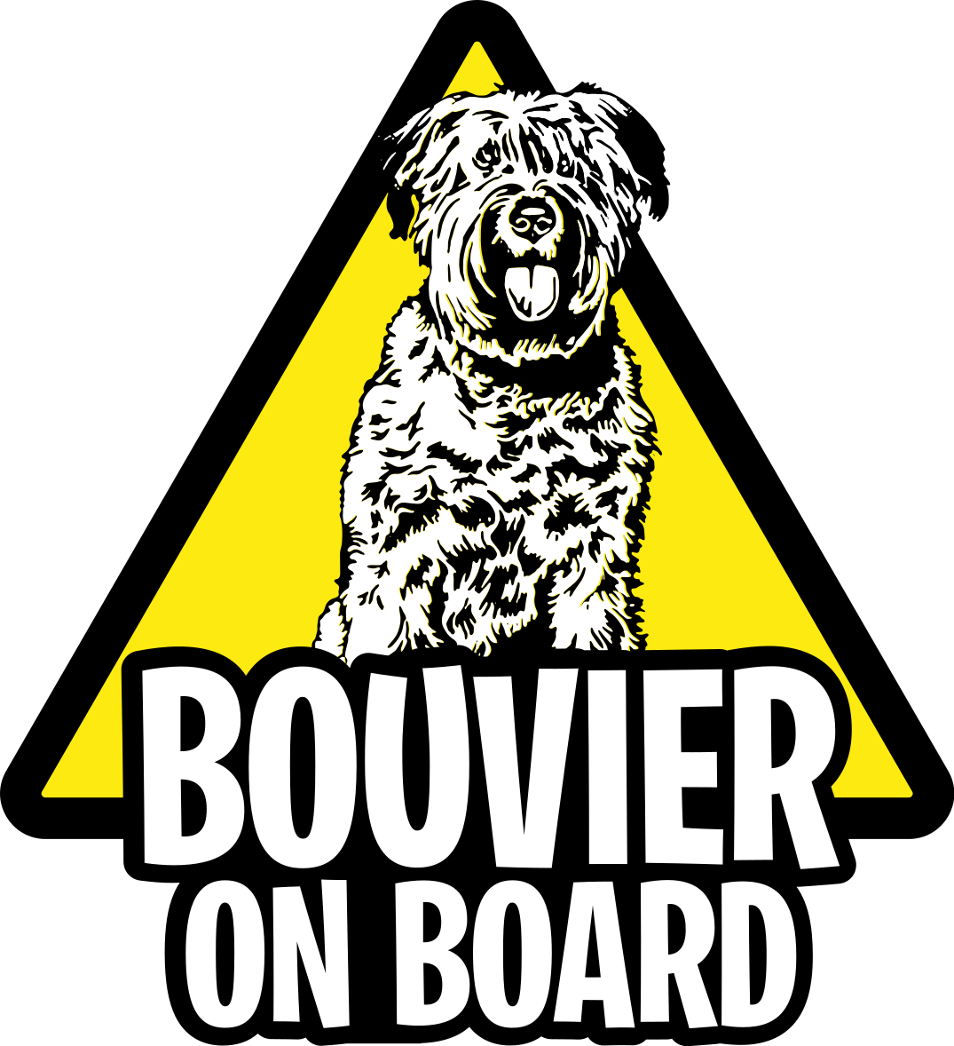 Autosticker bouvier aan boord - TenStickers
