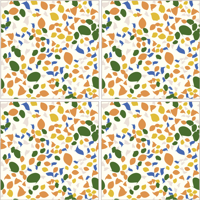 Piastrelle adesive motivo terrazzo - TenStickers