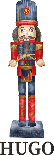 Nutcracker personalised christmas wall sticker - TenStickers