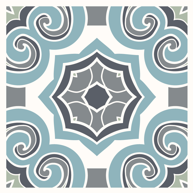 Portuguese style tile sticker - TenStickers