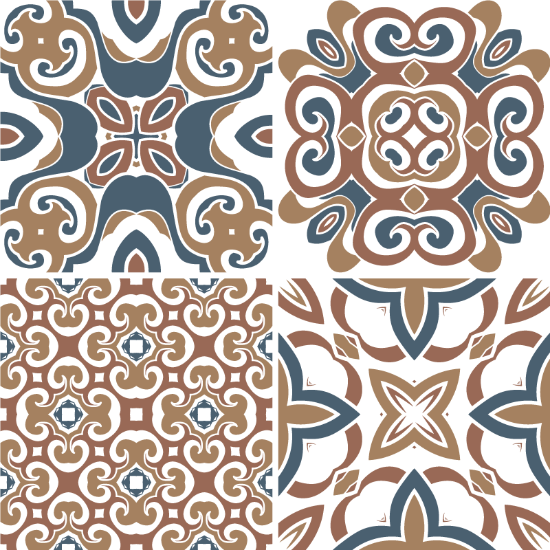 Hydraulic kitchen tile sticker - TenStickers