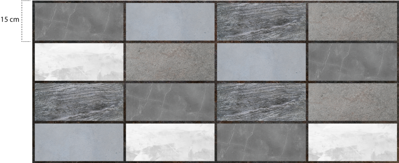 Badkamer tegelstickers beton - TenStickers