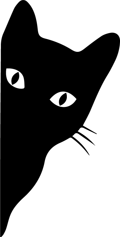 Autosticker glurende kat - TenStickers