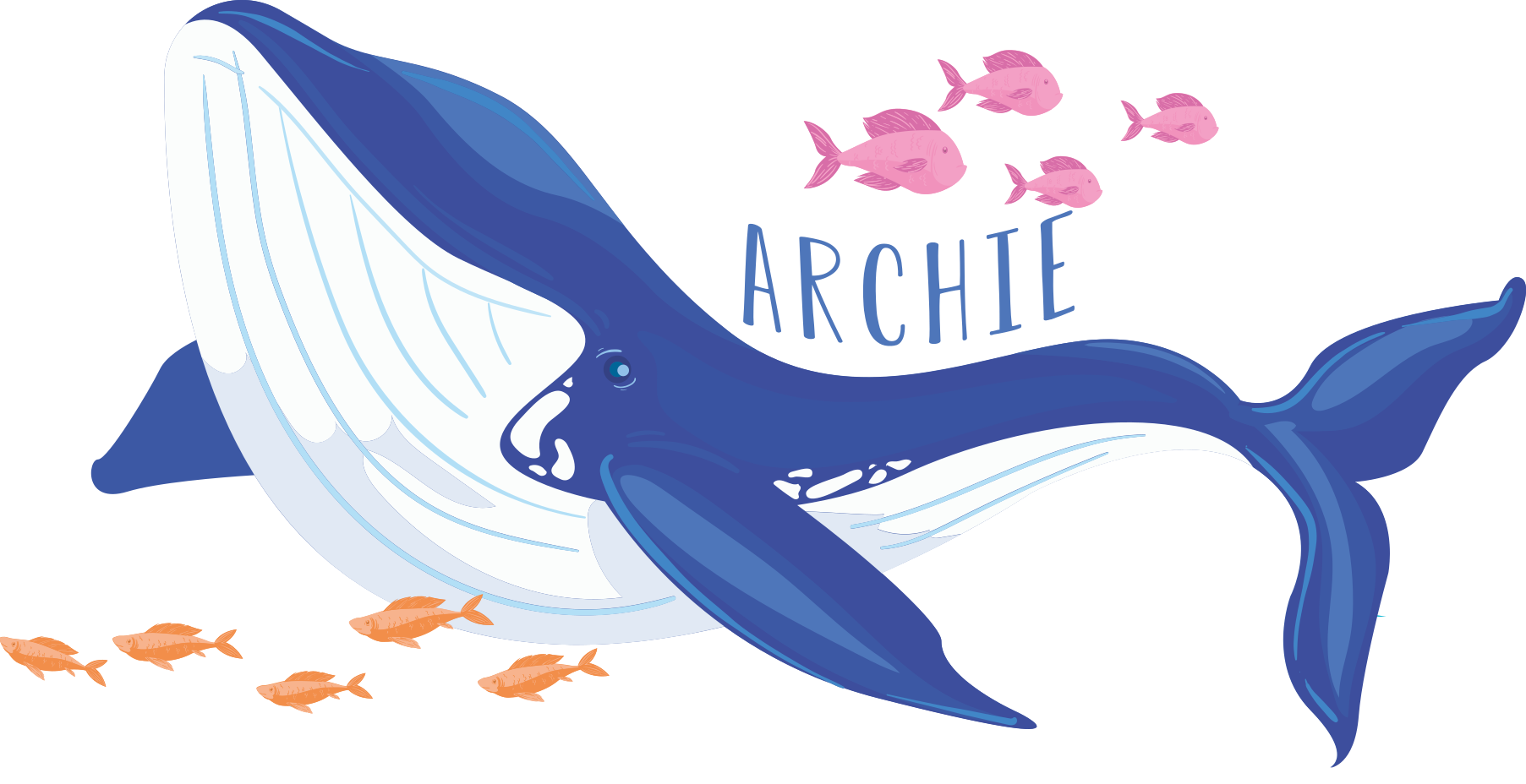 Custom Beluga Whale animal wall decor - TenStickers