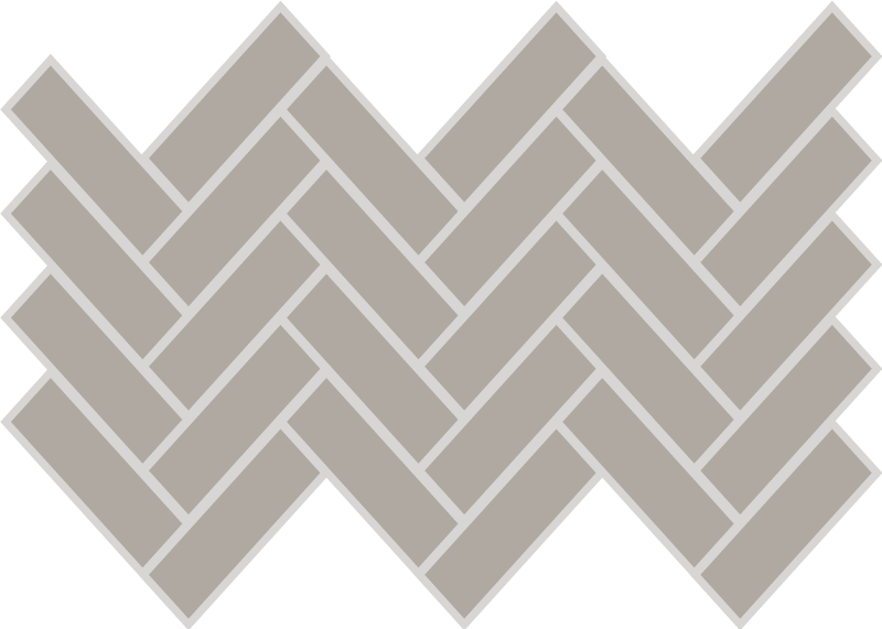 Grey herringbone tile transfer - TenStickers