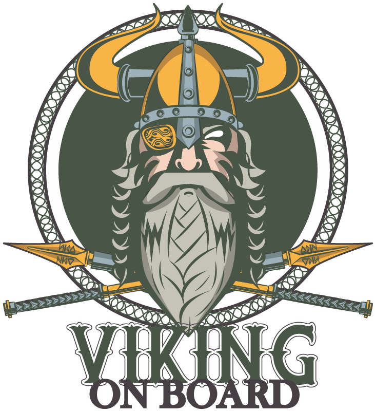 Viking on board car window sticker TenStickers