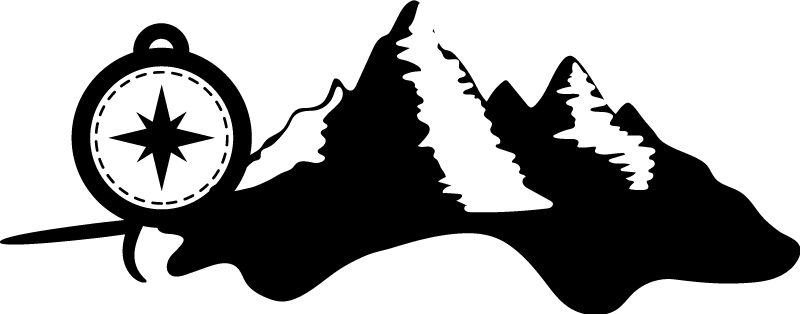 Mountain Compass caravan stickers - TenStickers