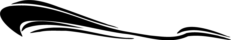 Graphic wave line campervan decal - TenStickers