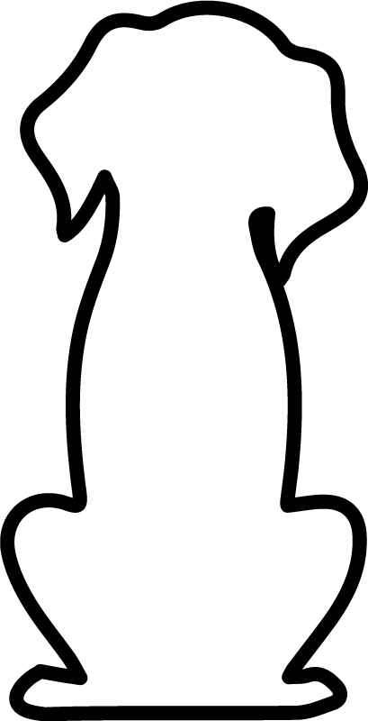 Autosticker met een ontwerp van een hond - TenStickers