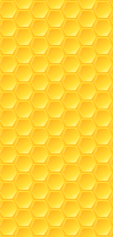 Pegatina iPhone hexagonos amarillos 3D - TenVinilo