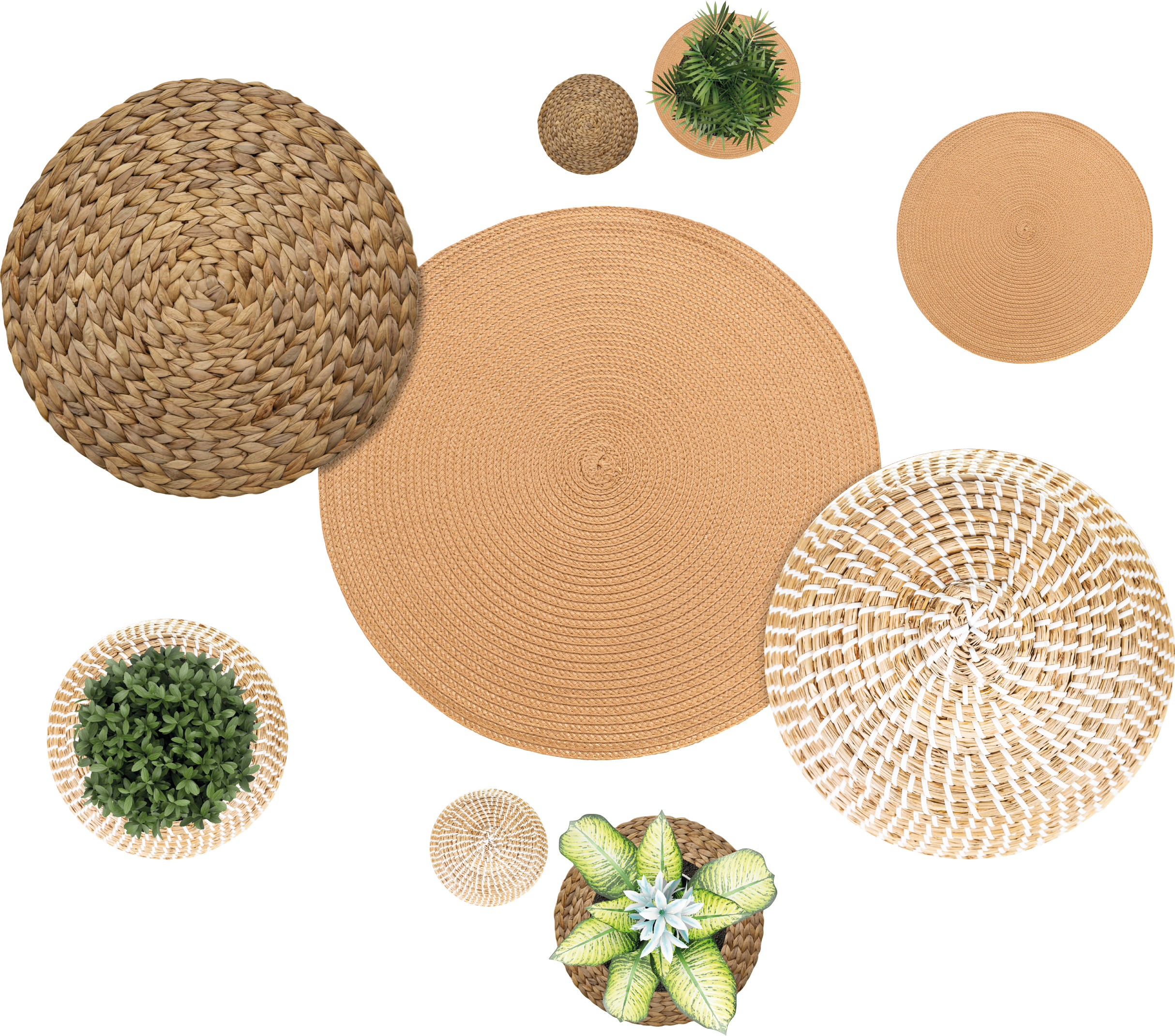 Sticker Plante de jardin et osier - TenStickers