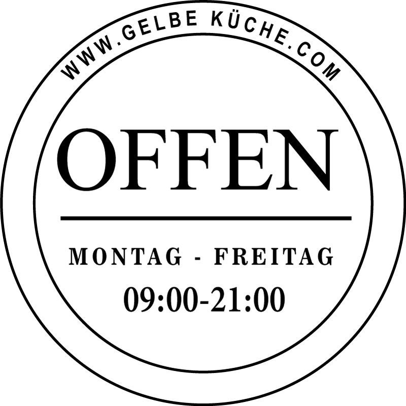 Schaufenster Aufkleber Stunden kreis - TenStickers