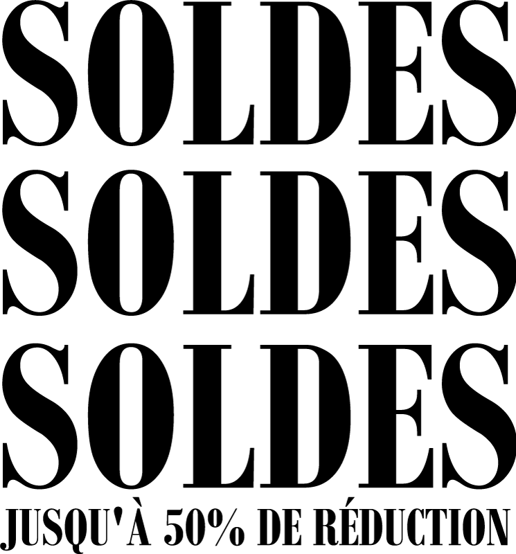 Sticker soldes vitrine en magasin - TenStickers