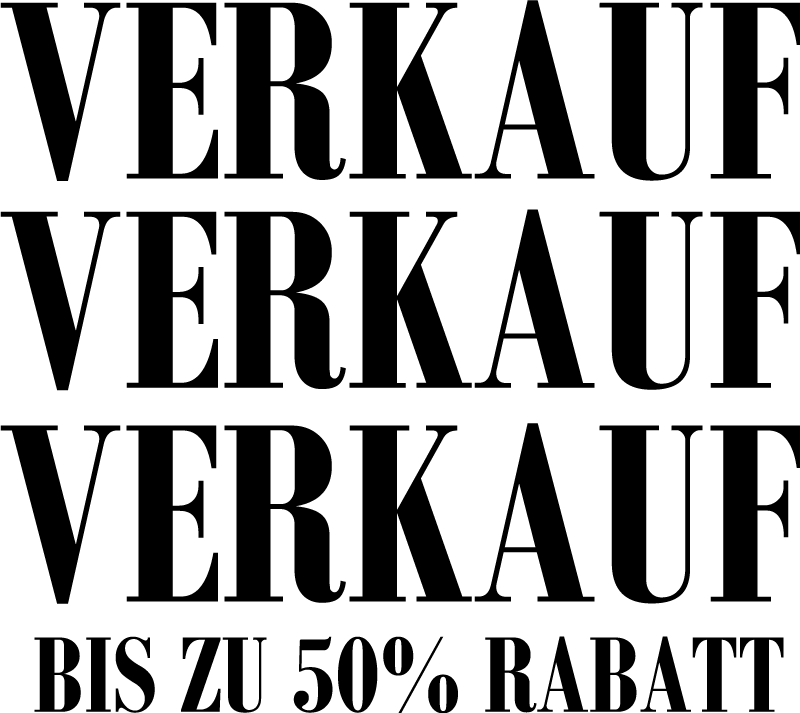 Schaufenster Aufkleber Ladenverkauf - TenStickers