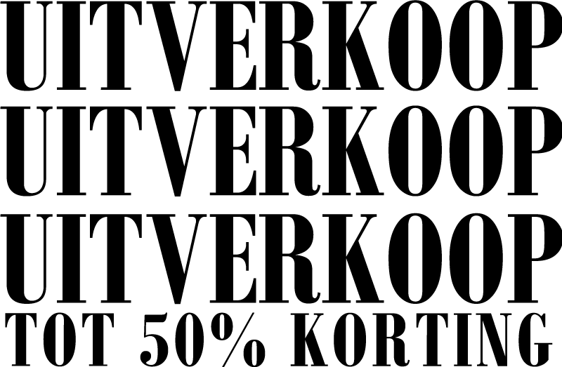 Uitverkoop etalage sticker - TenStickers