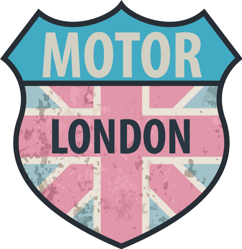 London flag motorbike sticker - TenStickers